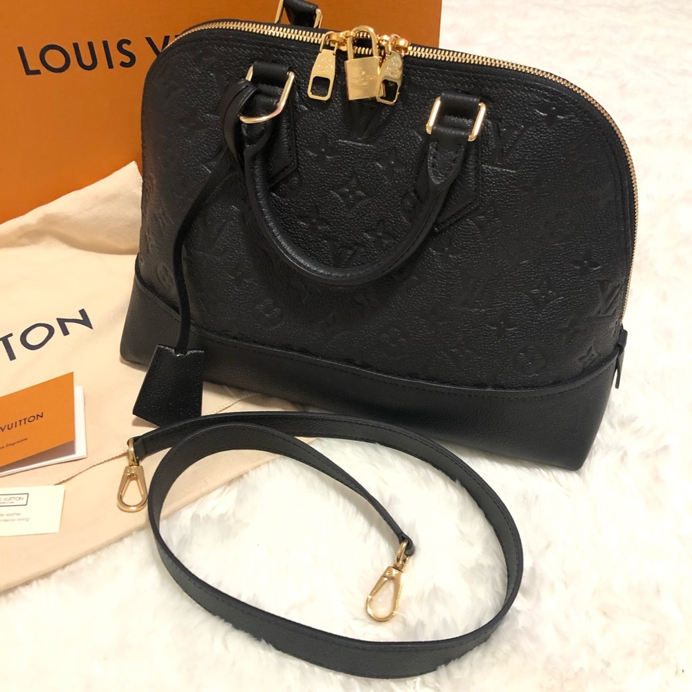 ❗️sold❗️NIB Black Louis Vuitton Neo Alma PM Monogram Empreinte Leather Handbag